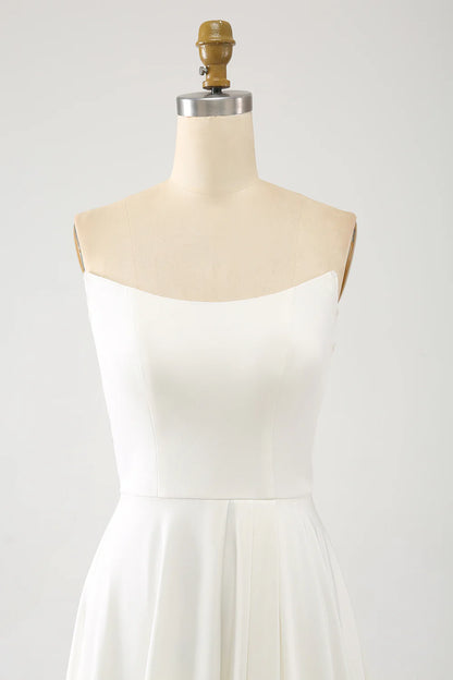 A Line Long Chiffon Wedding Dress With 3D Butterflies Long