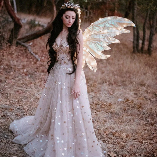 Long sleeved Sweet and Elegant Ball Dress A Series Long Evening Dress