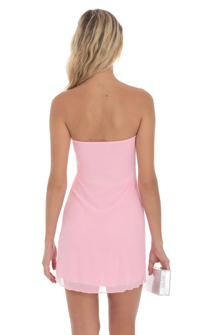 OKBBN Cute Sleeveless Mesh Off Shoulder Homecoming Dresses