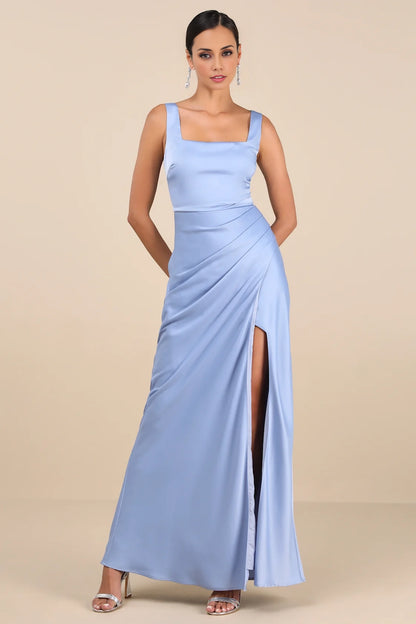 OKBBN Elegant Corset Slimming Skirt with Satin Square Neck Homecoming Dresses