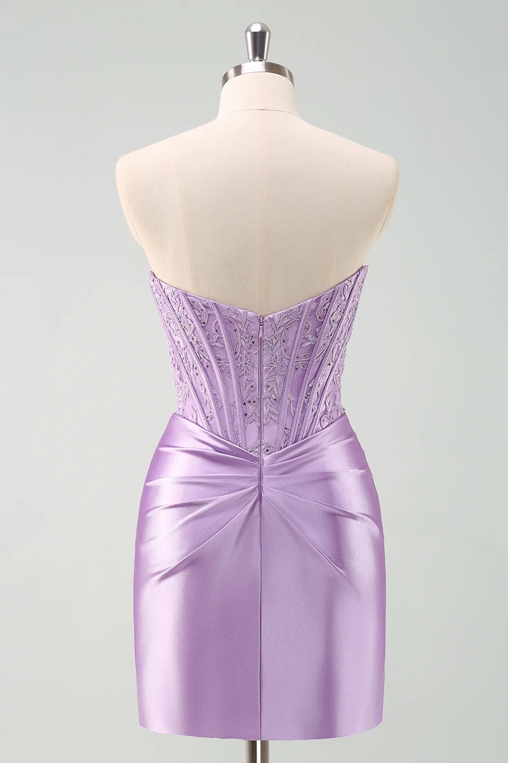 OKBBN Elegant Fashion Tight Ruffle Beaded Tight Corset Short Homecoming Dresses