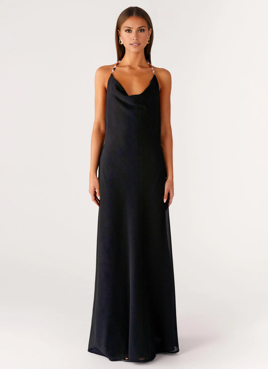 OKBBN Elegant Front Collar Beaded Strap Low Waist Homecoming Dresses