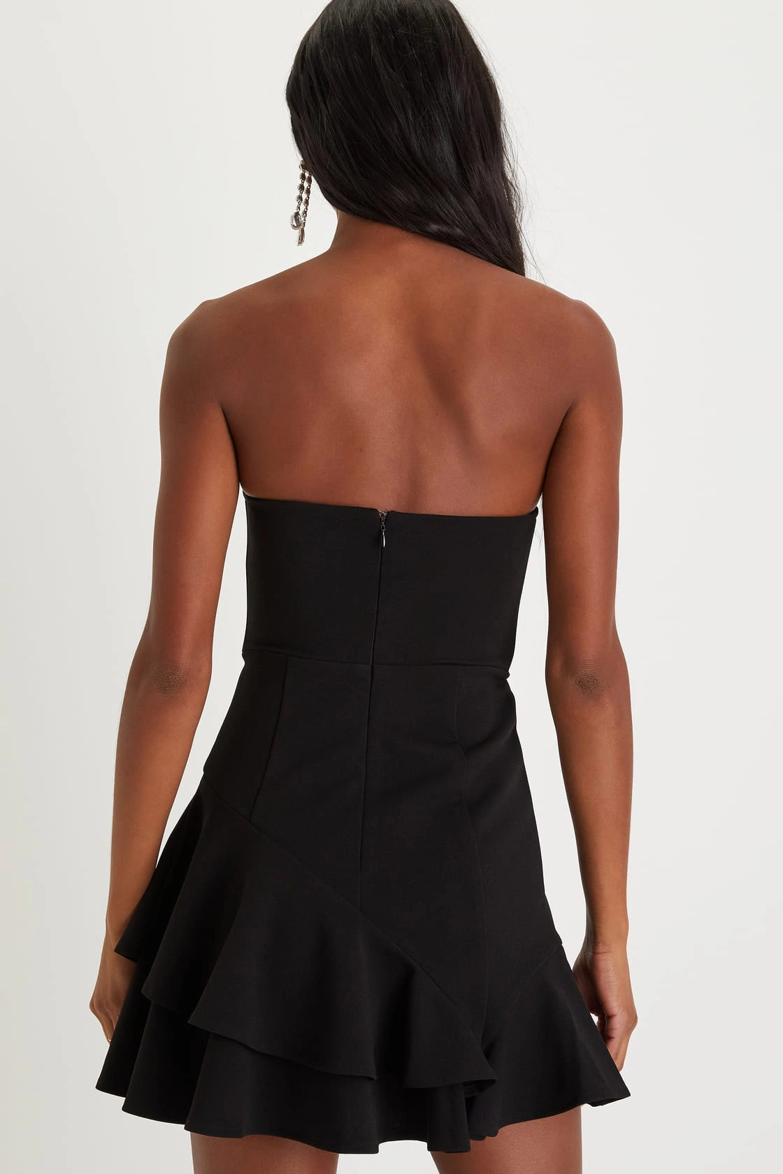 OKBBN Elegant Off Shoulder Ruffle Mini Homecoming Dresses