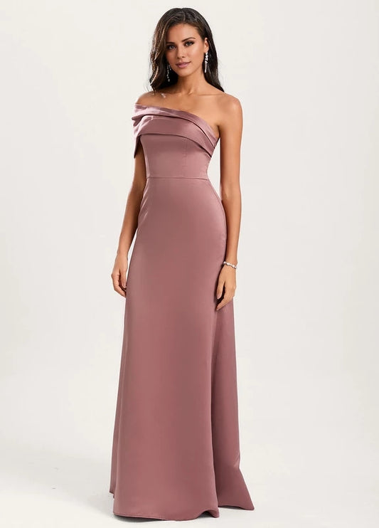 OKBBN Elegant Off Shoulder Sleeveless Slimming Prom Dresses