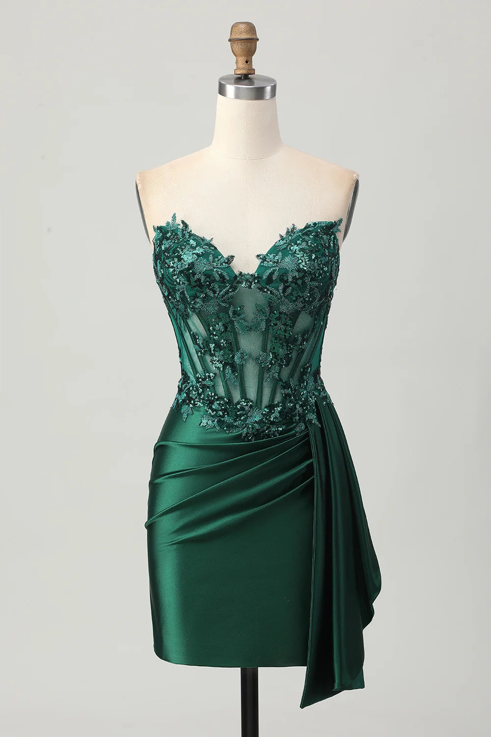 OKBBN Elegant Off Shoulder Stickers Tight Short Homecoming Dresses