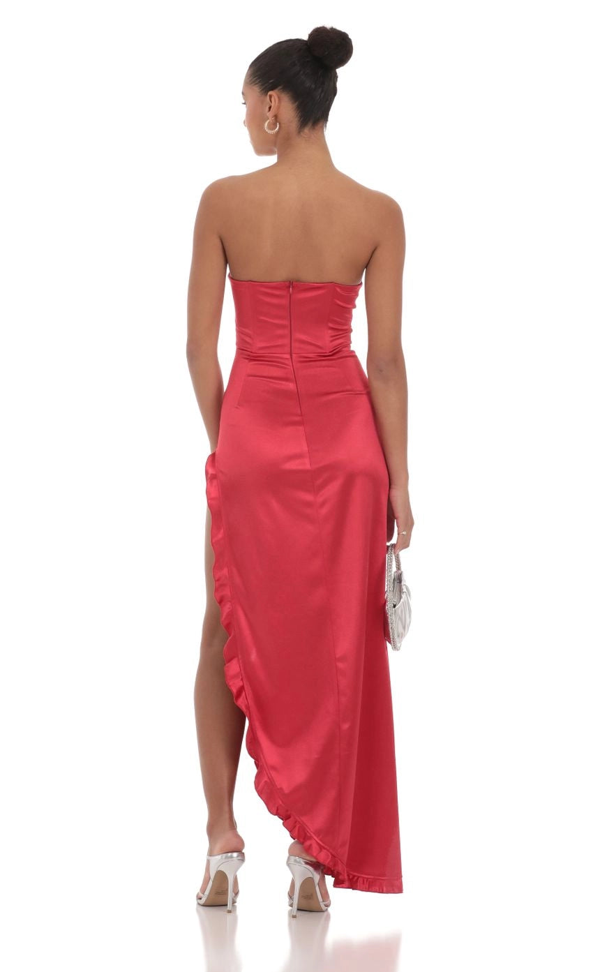 OKBBN Elegant Slimming Sleeveless Satin Tight Corset Homecoming Dresses