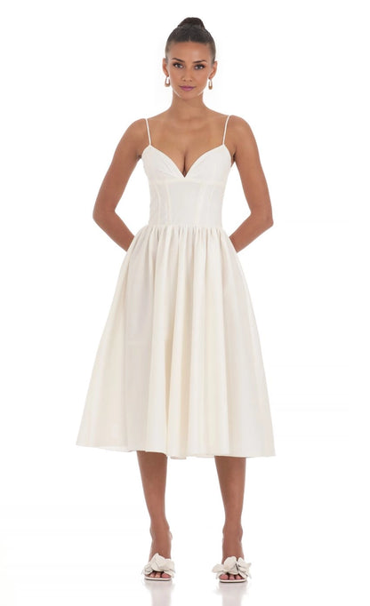 OKBBN Elegant Tight V-neck Medium length Homecoming Dresses