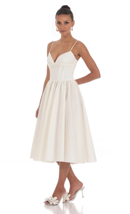 OKBBN Elegant Tight V-neck Medium length Homecoming Dresses