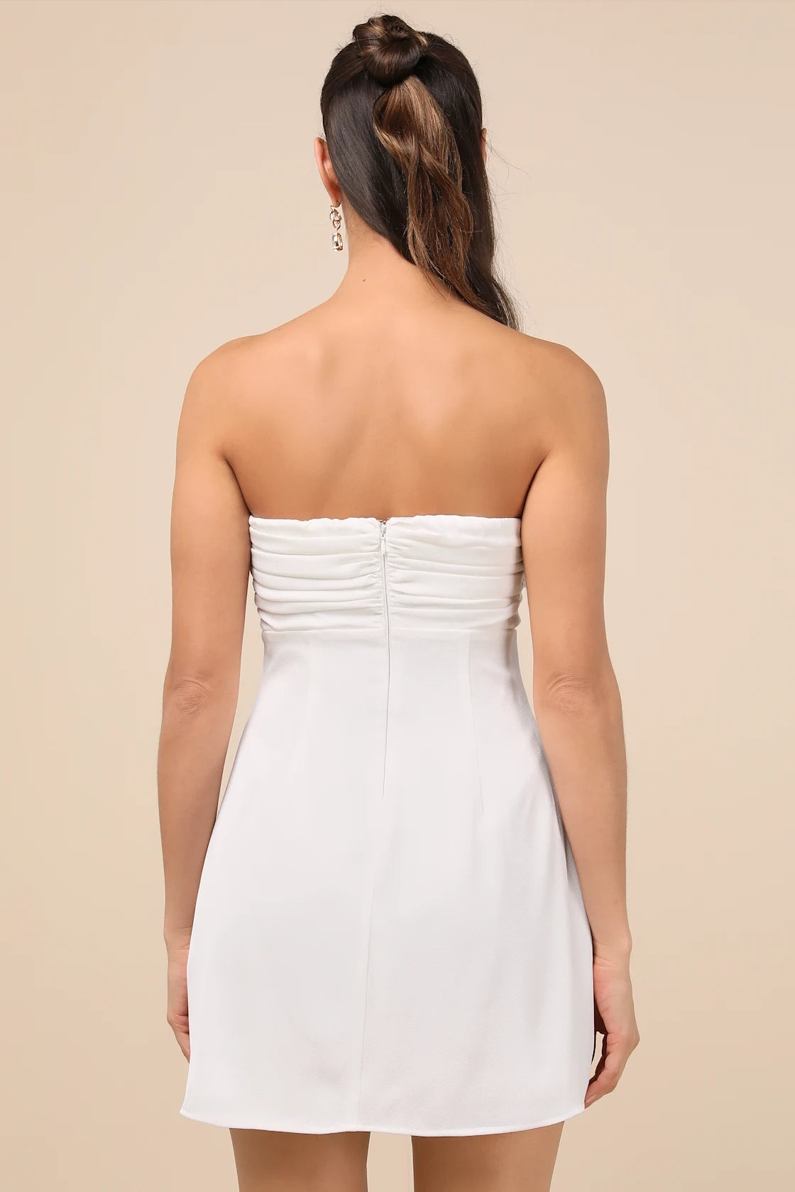 OKBBN Elegant and Charming Ruffles Off Shoulder Mini Homecoming Dresses