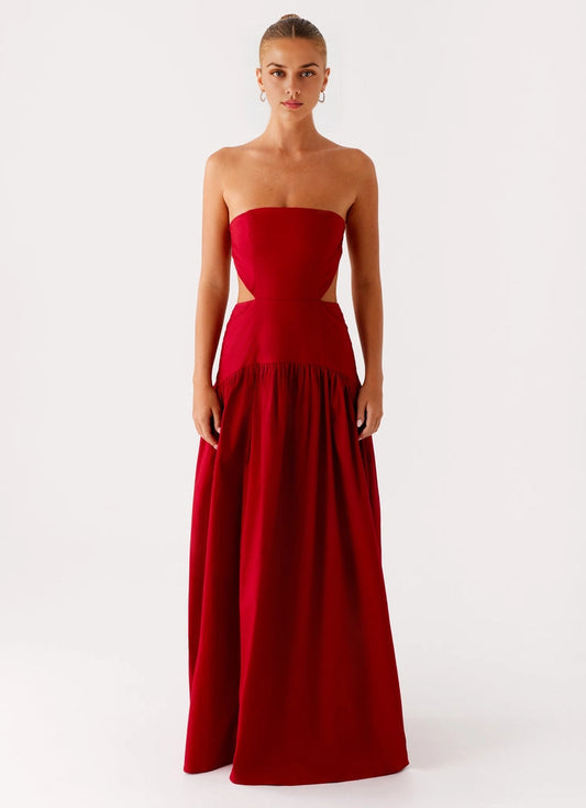 OKBBN Fashion Exquisite Off Shoulder Perfectly Outlines Shoulder Curves Prom Dresses