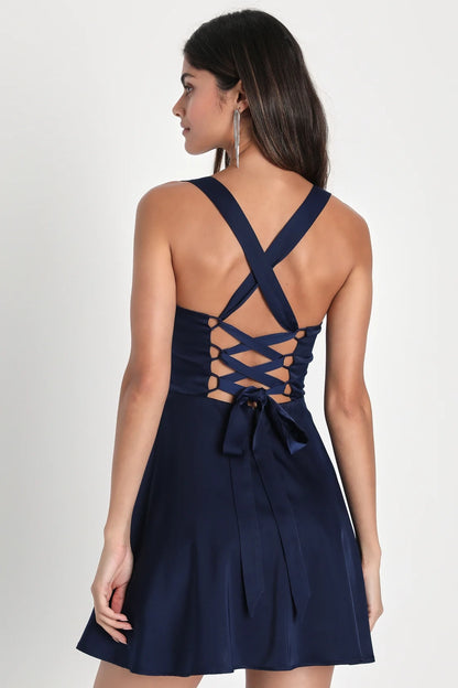 OKBBN's Admirable Fashion Ribbon Lace Mini Homecoming Dresses