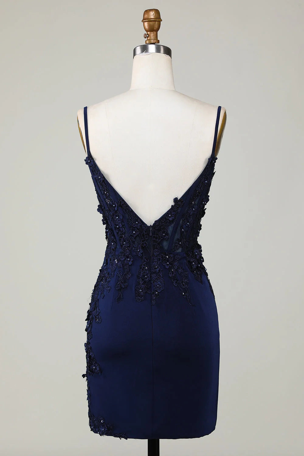 OKBBN's Sparkling Lace Tight Corset Short Homecoming Dresses with Full Charm