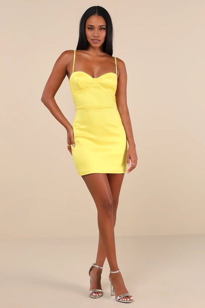 OKBBN's charming thin shoulder strap short taffeta tight mini Homecoming Dresses