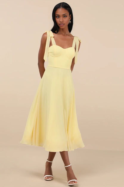 OKBBN's exquisite and charming lace up A-line medium length Homecoming Dresses