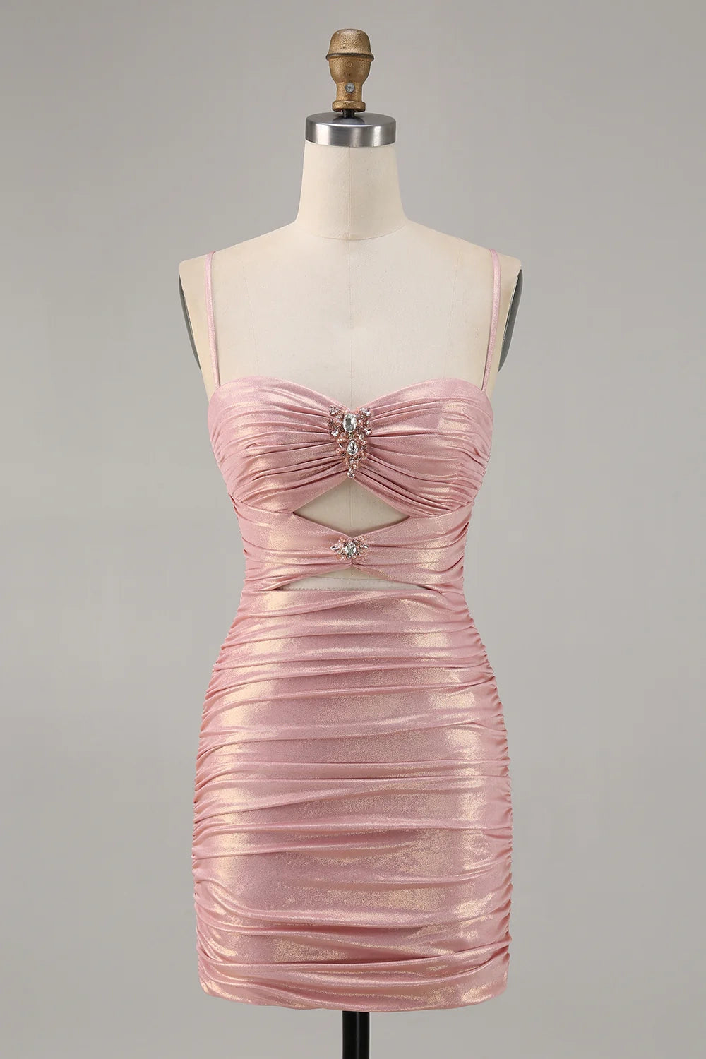 OKBBN's eye-catching slim fit pleated bead Homecoming Dresses