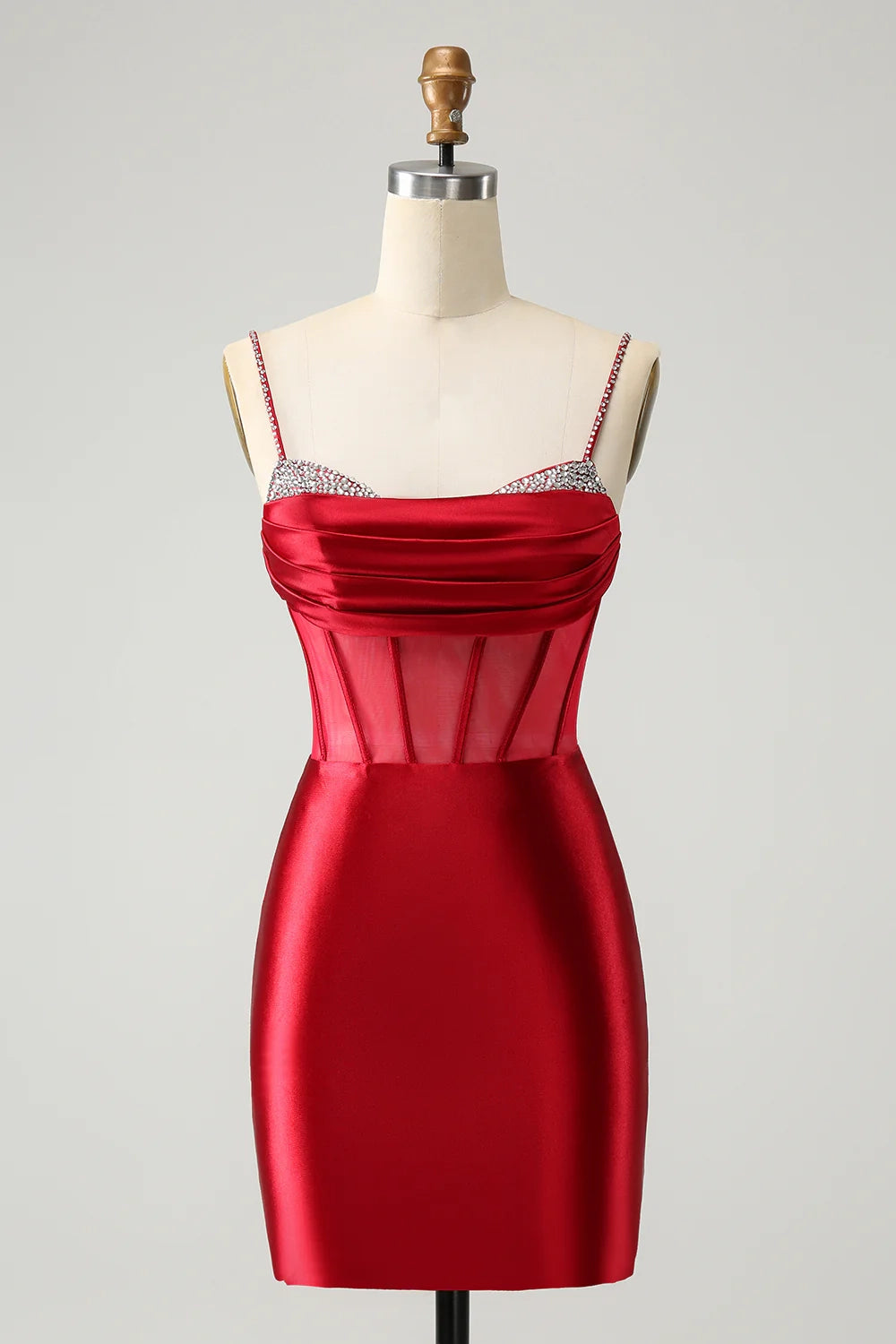 OKBBN's unique tight pleated corset short Homecoming Dresses