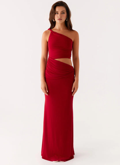 OKBBN's bold and exquisite straight neck side hollowed out slim fit Prom Dresses