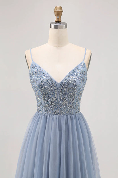 OKBBN's charming A-shaped short bead decal Homecoming Dresses