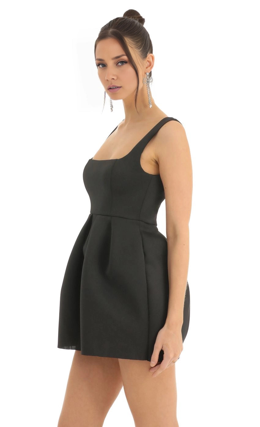 OKBBN's charming A-shaped wide shoulder strap sleeveless square neck Homecoming Dresses
