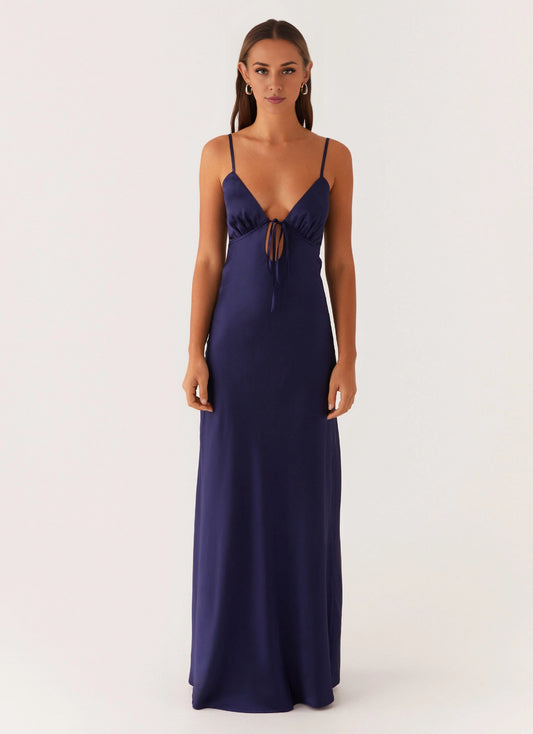 OKBBN's charming V-neck floral satin fully lined Homecoming Dresses