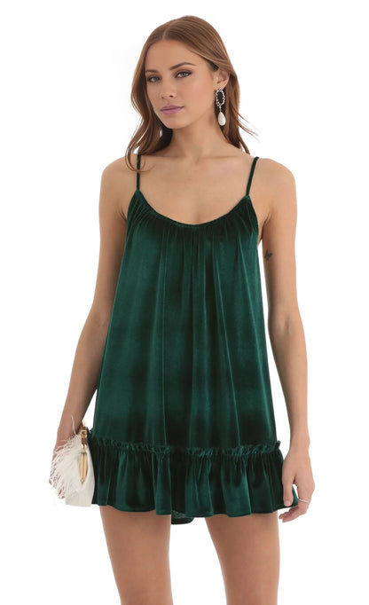 OKBBN's charming and sexy sleeveless velvet backless Homecoming Dresses