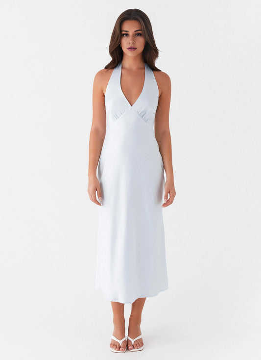 OKBBN's charming diagonal cut, fully lined chest pleats, smooth and natural Prom Dresses