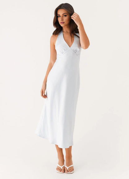 OKBBN's charming diagonal cut, fully lined chest pleats, smooth and natural Prom Dresses