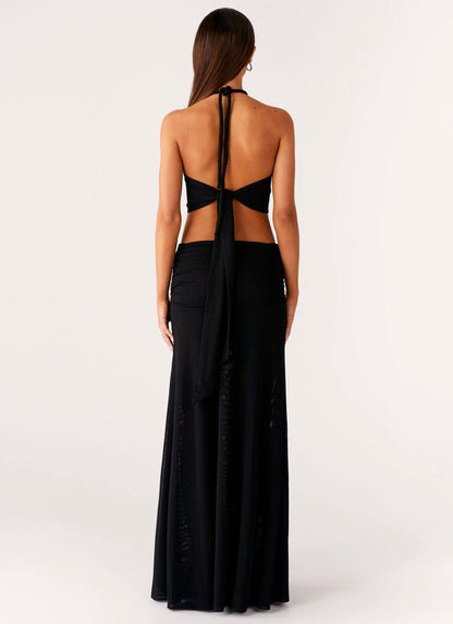 OKBBN's charming fully lined elastic mesh fabric, long front grille with hollowed out back straps and pleated Homecoming Dresses