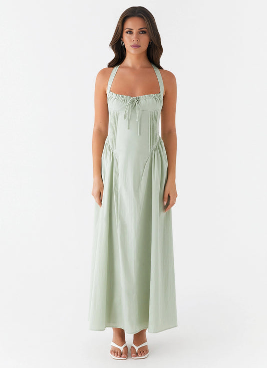 OKBBN's charming hanging neck with a long, thick neck strap and exposed back is the focus of attention, Prom Dresses