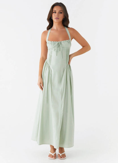 OKBBN's charming hanging neck with a long, thick neck strap and exposed back is the focus of attention, Prom Dresses
