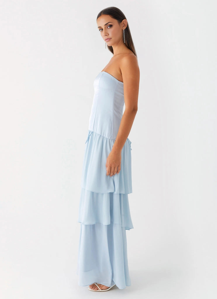 OKBBN's charming layered ruffled sleeveless off shoulder Homecoming Dresses