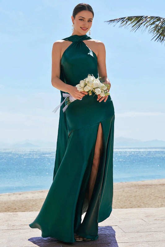 OKBBN's charming mermaid camisoles and floor satin long Bridesmaid Dresses
