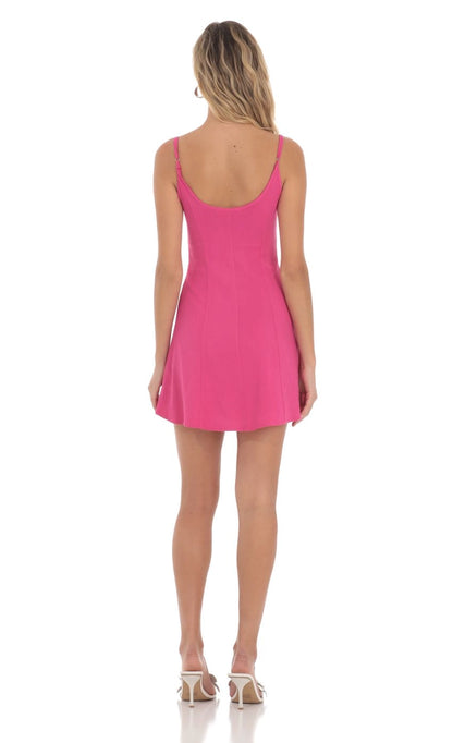 OKBBN's charming minimalist linen thin shoulder straps Homecoming Dresses