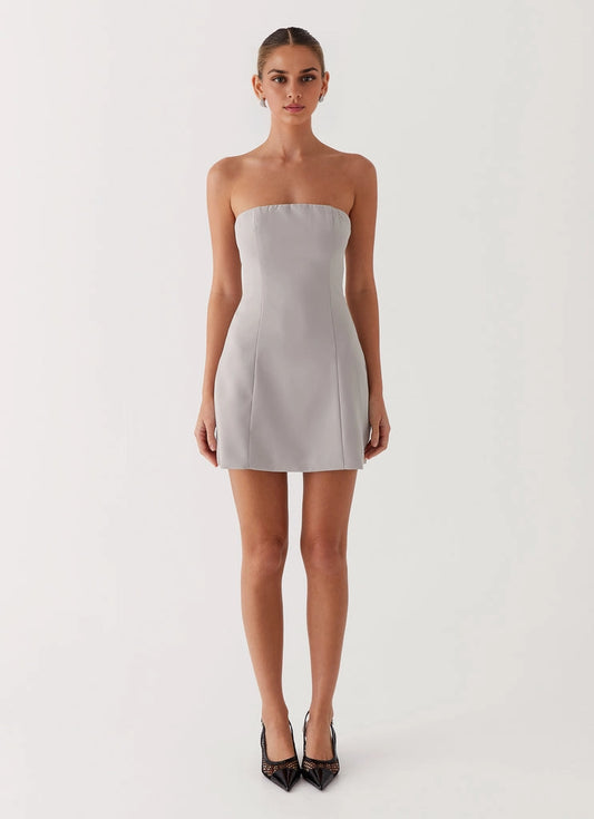OKBBN's charming mini off shoulder collar with back panel and off shoulder perfect shaping Prom Dresses