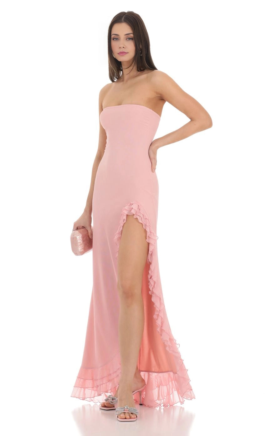OKBBN's charming off shoulder mesh ruffled Homecoming Dresses