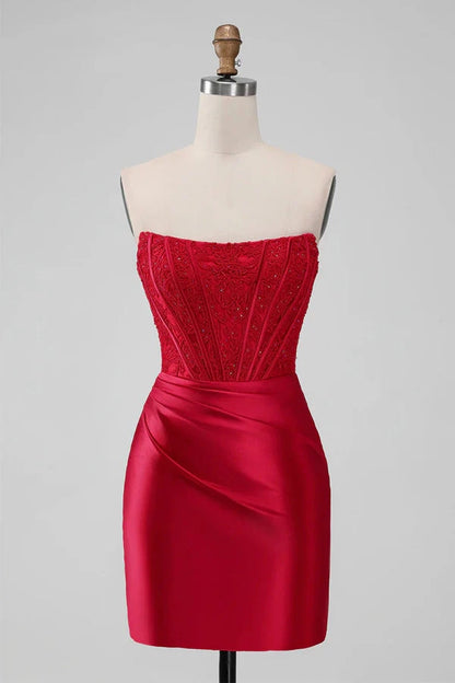 OKBBN's charming off shoulder neckline and tight fitting design amazed the audience with Homecoming Dresses