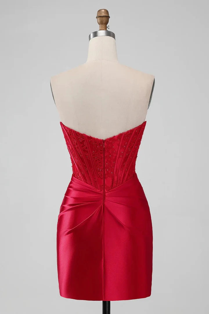 OKBBN's charming off shoulder neckline and tight fitting design amazed the audience with Homecoming Dresses
