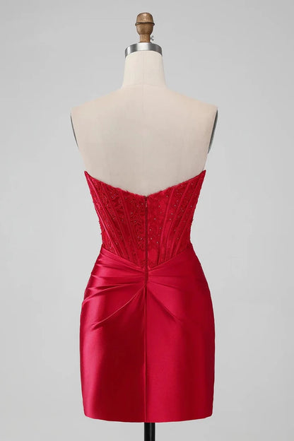 OKBBN's charming off shoulder neckline and tight fitting design amazed the audience with Homecoming Dresses