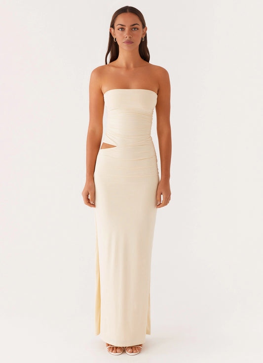 OKBBN's charming off shoulder pleated silhouette exudes an elegant temperament Prom Dresses