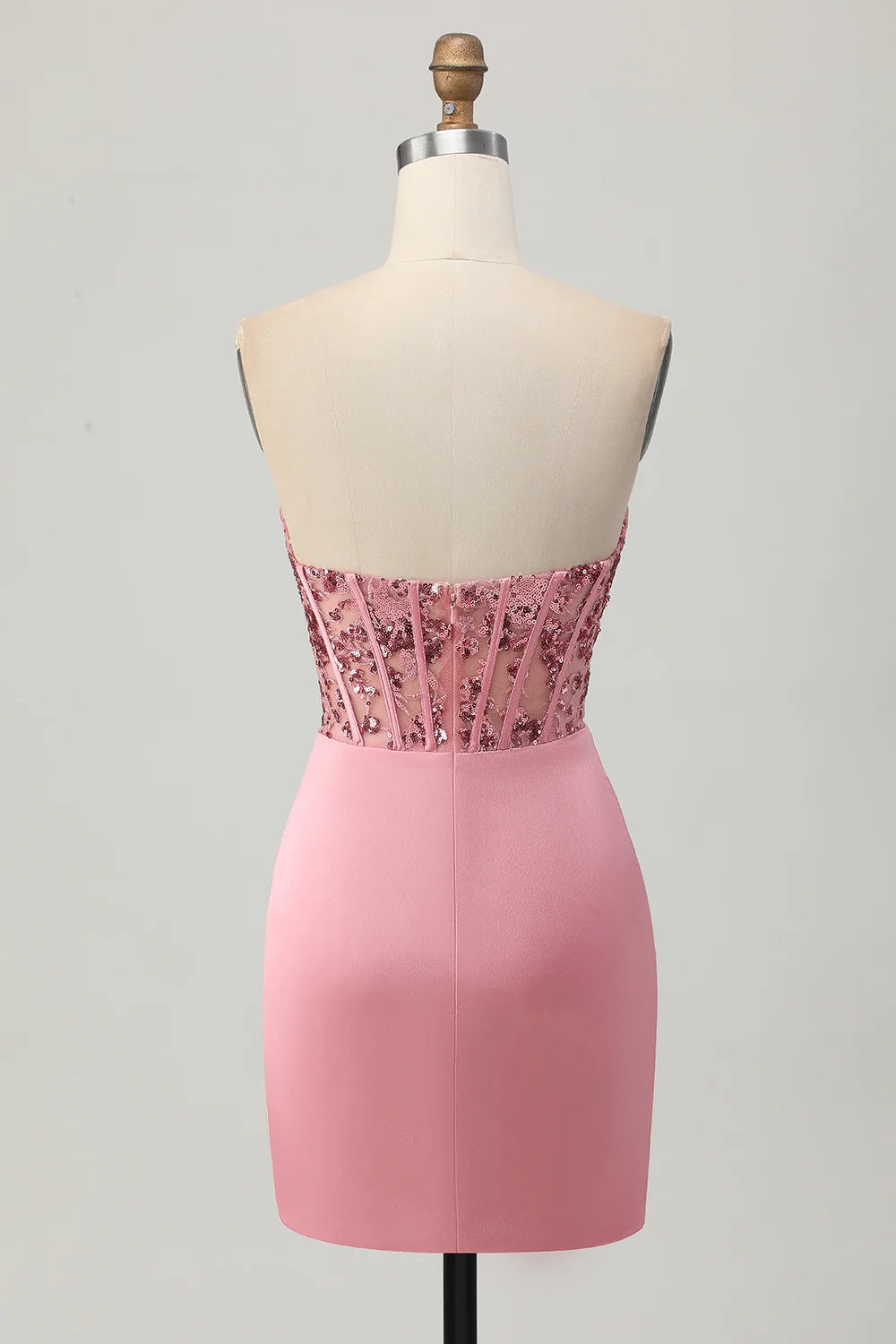 OKBBN's charming off shoulder sequined tight corset Homecoming Dresses