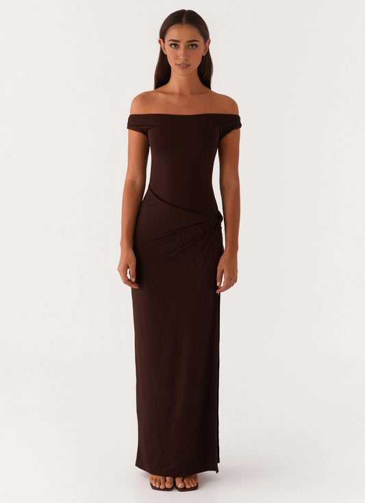 OKBBN's charming off shoulder stitching and exquisite pleats showcase your graceful figure Prom Dresses