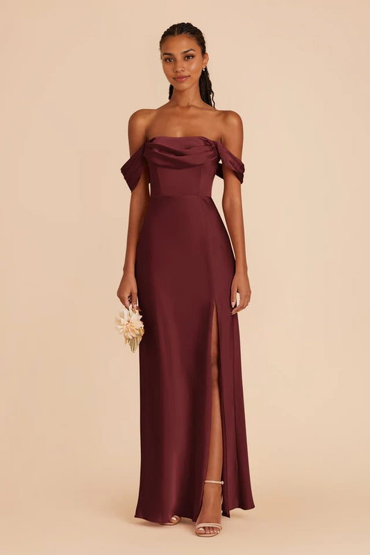 OKBBN's charming off shoulder strapless pleated scarf collar with exquisite and elegant design Prom Dresses
