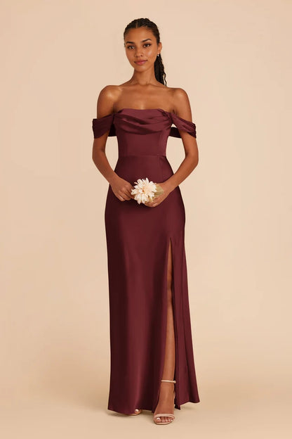 OKBBN's charming off shoulder strapless pleated scarf collar with exquisite and elegant design Prom Dresses
