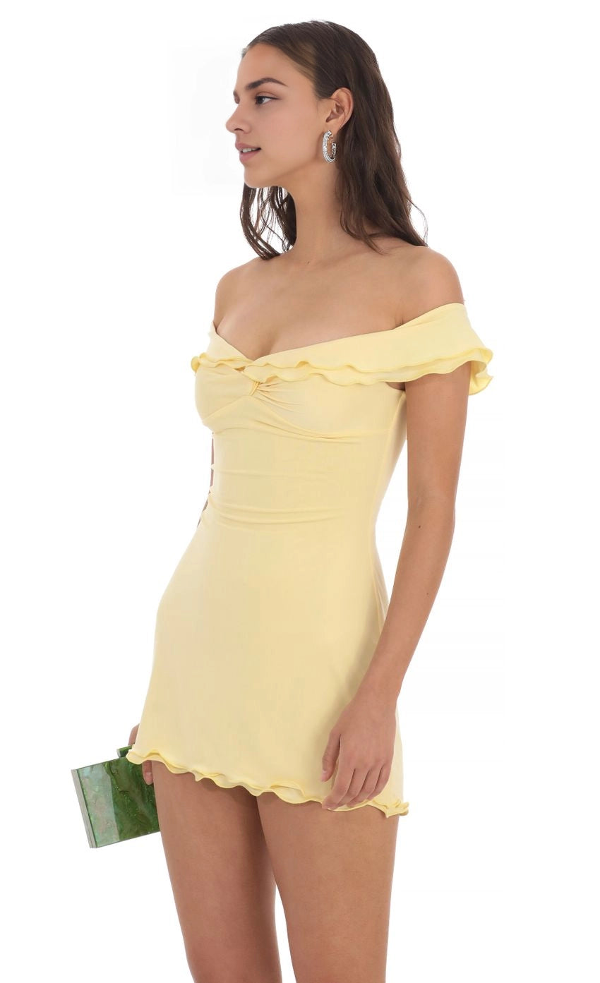 OKBBN's charming off shoulder twisted sleeveless short pleated Homecoming Dresses