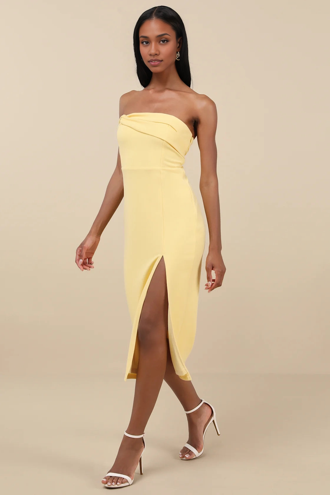 OKBBN's charming one shoulder tight mid length Homecoming Dresses