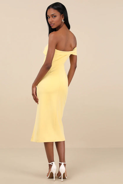 OKBBN's charming one shoulder tight mid length Homecoming Dresses