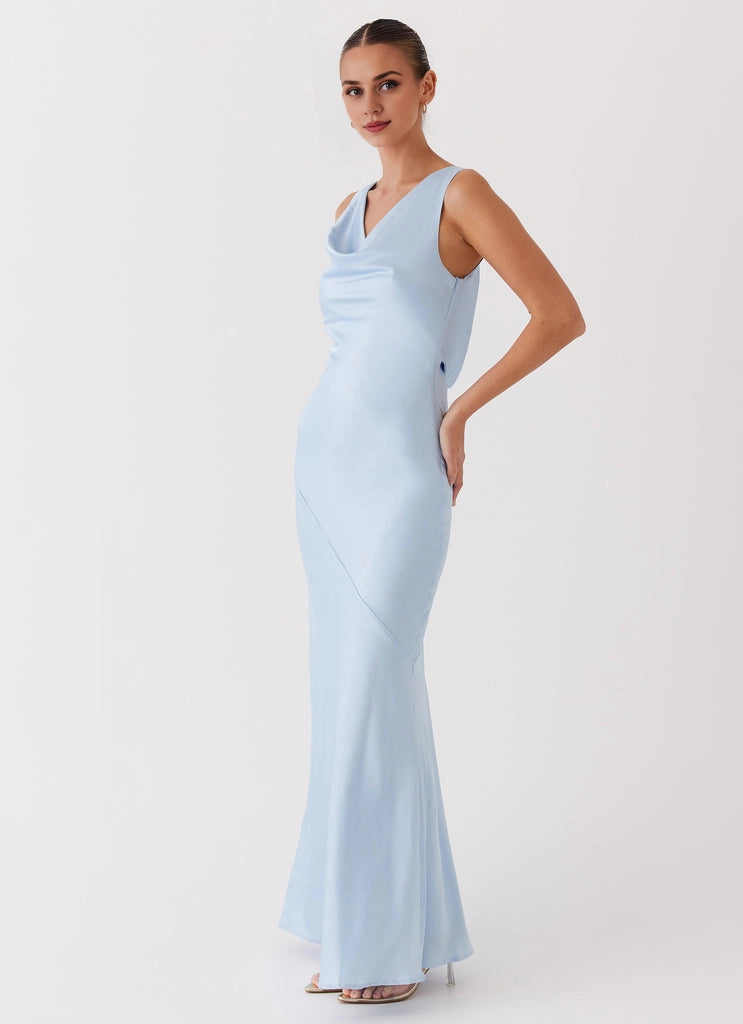 OKBBN's charming satin pendant neckline with pendant silhouette Prom Dresses