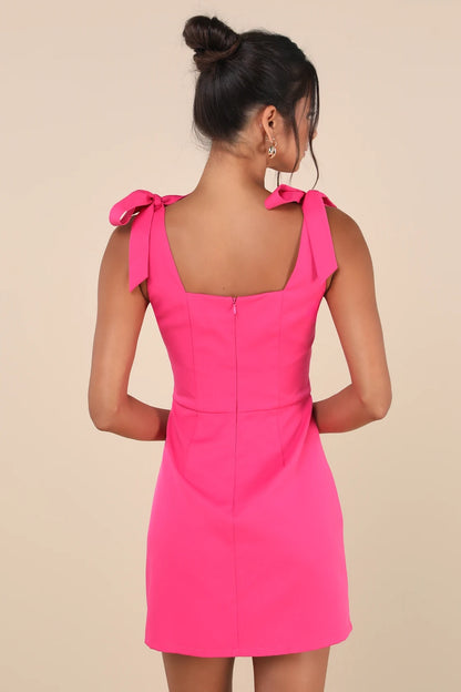 OKBBN's charming short slim fit lace up mini Homecoming Dresses