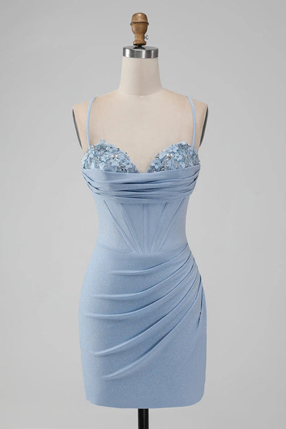 OKBBN's charming slim fit, tight fitting, slim shoulder straps, and short, waist hugging Homecoming Dresses