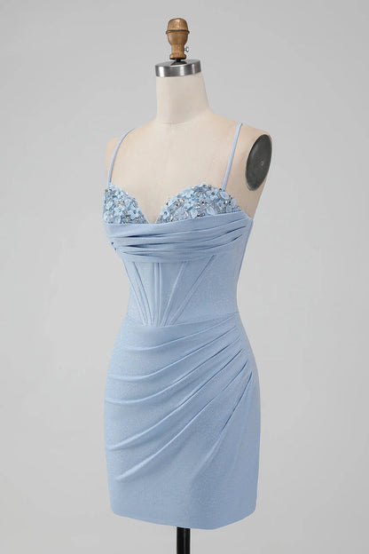 OKBBN's charming slim fit, tight fitting, slim shoulder straps, and short, waist hugging Homecoming Dresses